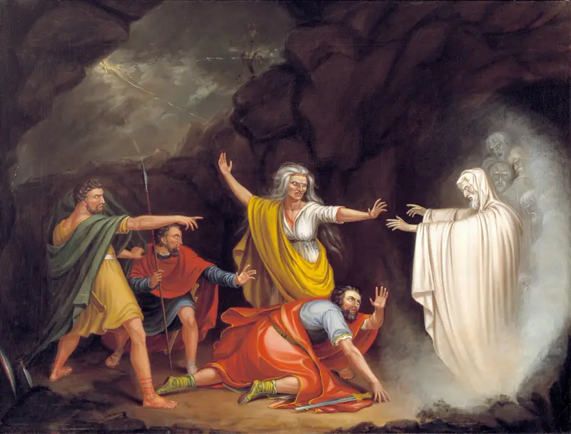 Saul och anden från Endor av William Sidney Mount