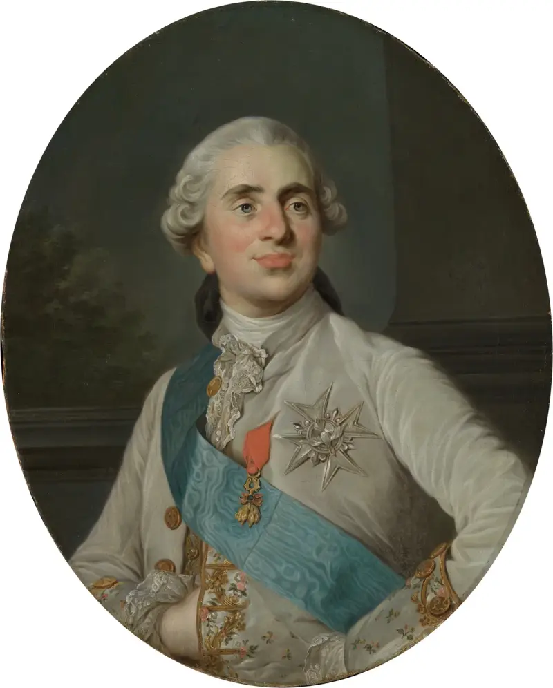 Bröstbild av kung Ludvig XVI av Frankrike av Joseph Siffred Duplessis
