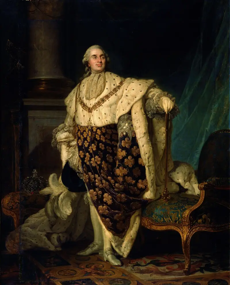 Ludvig XVI i kröningsdräkt av Joseph Siffred Duplessis