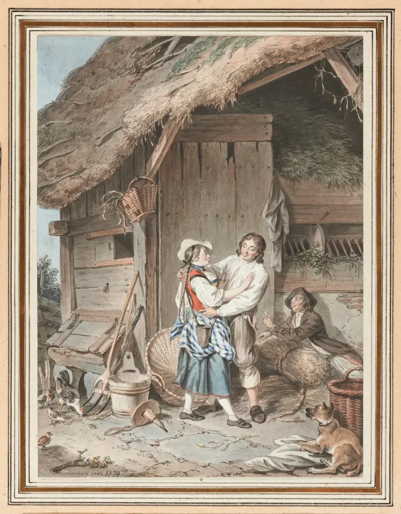 Der süße Korb der Berner Bäuerin von Sigmund Freudenberger