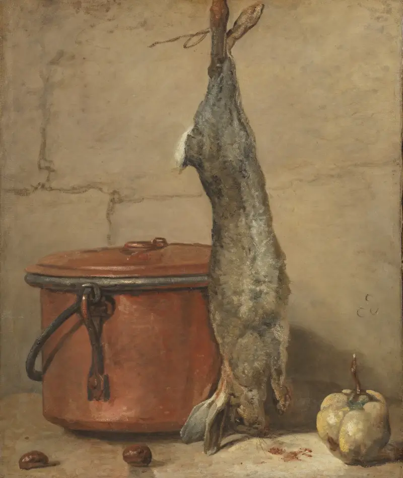 Králík a měděný hrnec, Jean Siméon Chardin