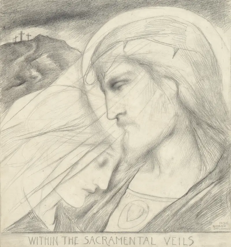 Within the sacramental veils av Simeon Solomon