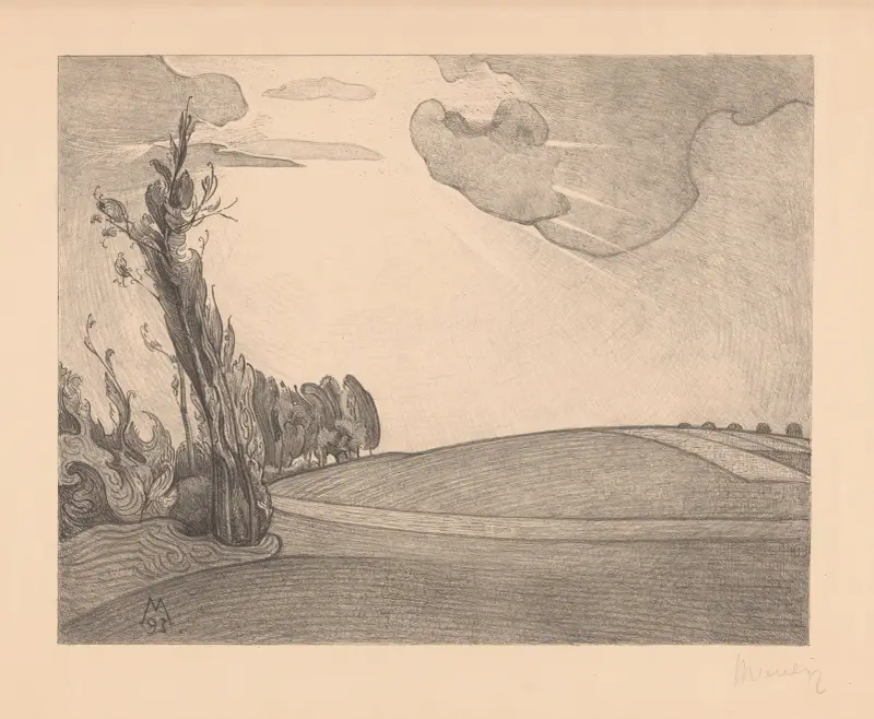 Glooiend landschap Geloof av Simon Moulijn