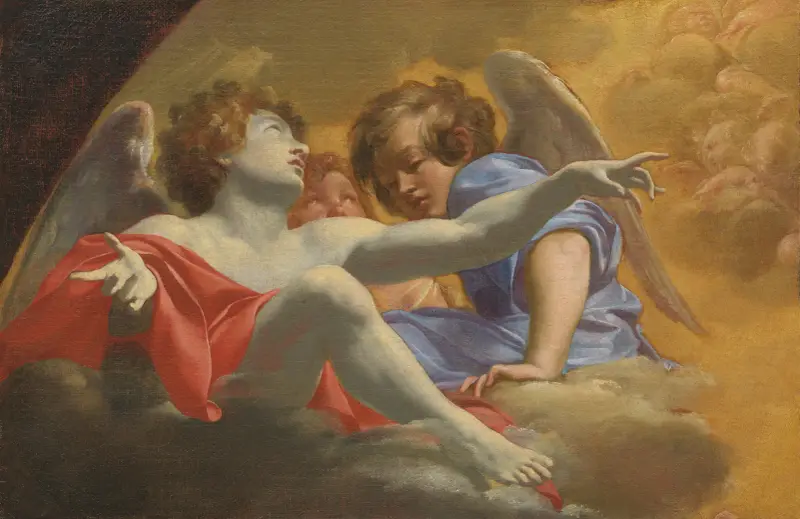 Model for Altarpiece in St. Peter’s, 1625 – nr 2 av Simon Vouet