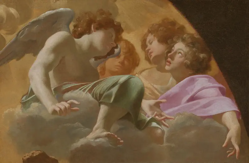 Model for Altarpiece in St. Peter’s, 1625 – nr 1 av Simon Vouet