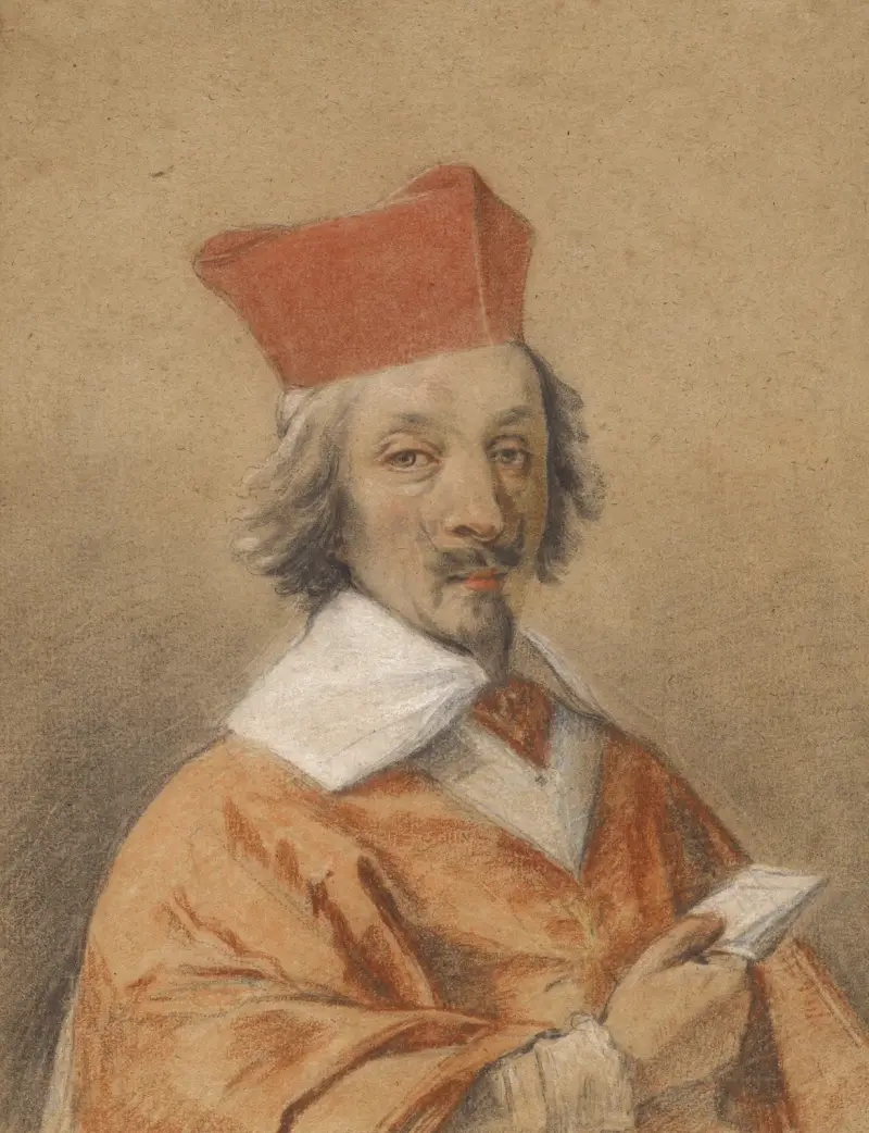 Porträt von Armand-Jean du Plessis, Kardinal de Richelieu von Simon Vouet
