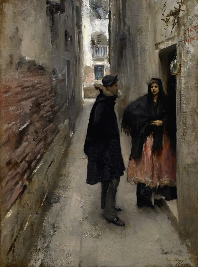 Eine Straße in Venedig von John Singer Sargent