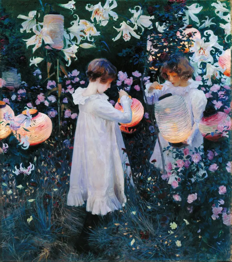 Nelken, Lilien, Lilien, Rosen von John Singer Sargent