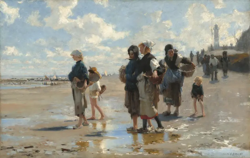 En route pour la pêche (Setting Out to Fish) av John Singer Sargent