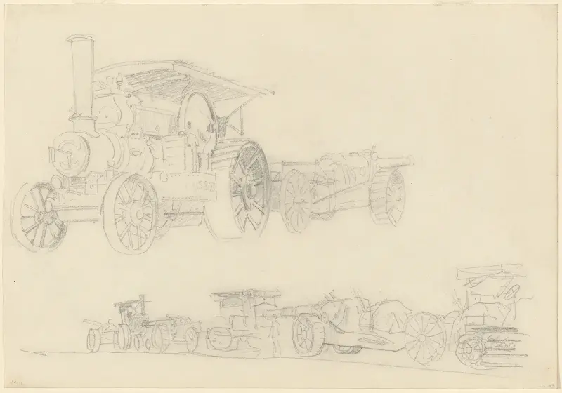 Gun Carriages, France av John Singer Sargent
