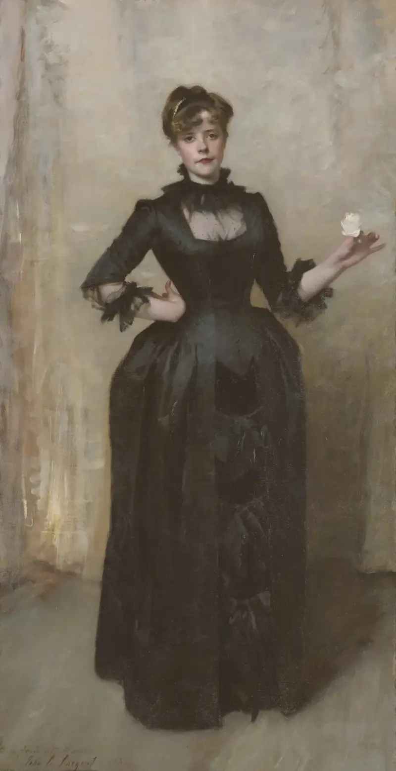 Lady With The Rose (Charlotte Louise Burckhardt) av John Singer Sargent