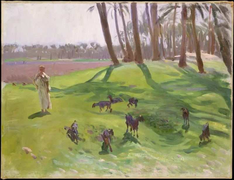 Landscape with Goatherd av John Singer Sargent