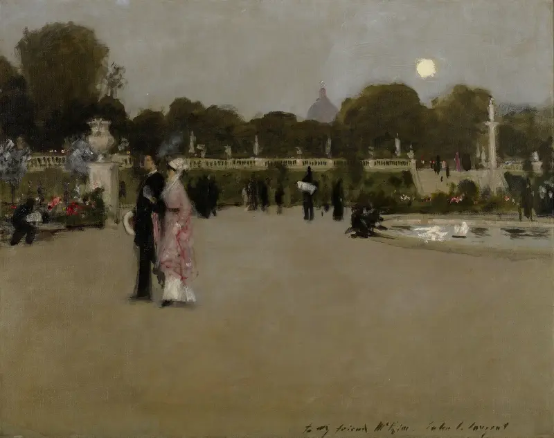 Luxembourg Gardens at Twilight av John Singer Sargent