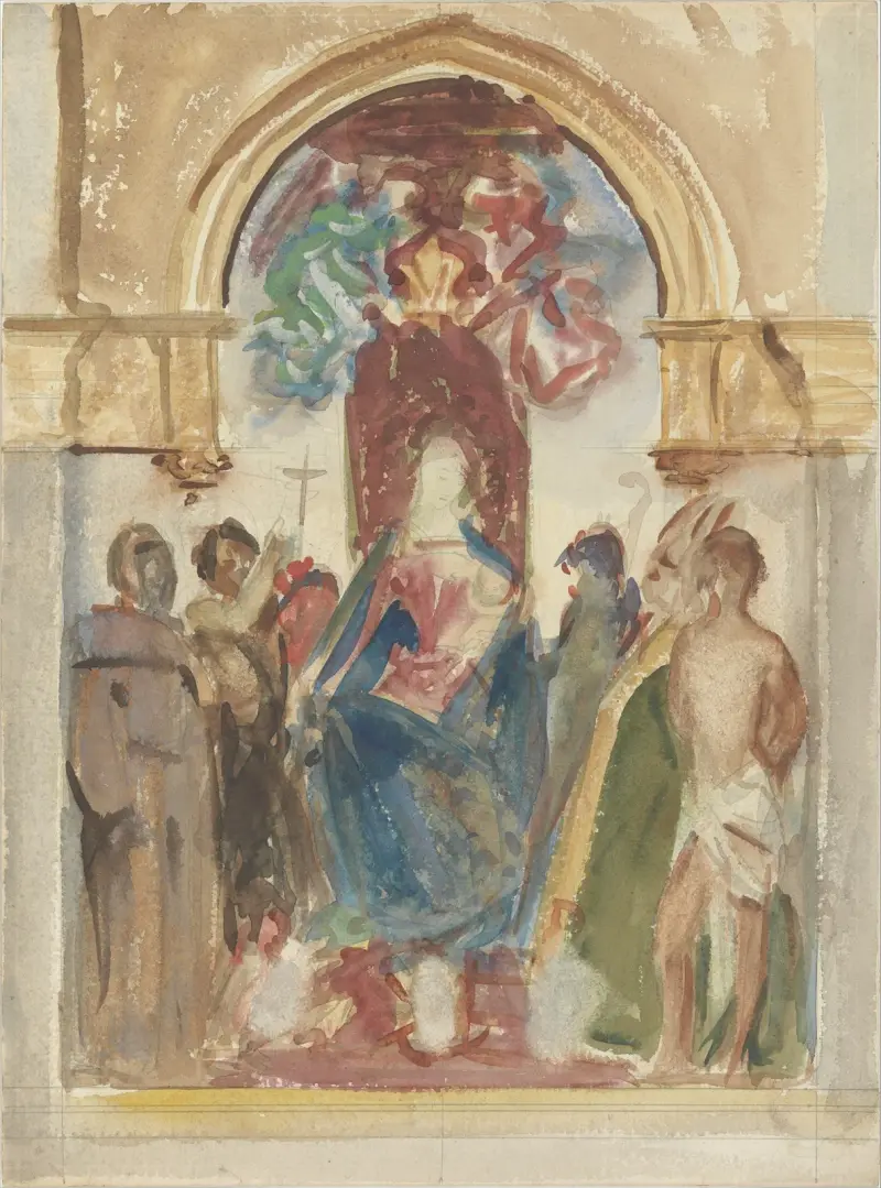 Madonna and Child and Saints av John Singer Sargent