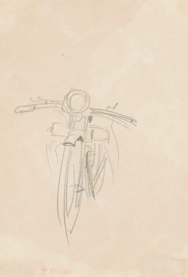 Motocykl (verso), 1918 – Nr. 3, John Singer Sargent