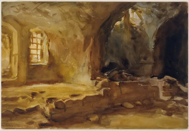 Zerstörter Keller – Arras von John Singer Sargent