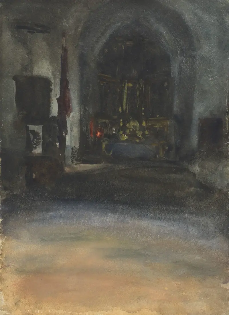 Spanisches Kircheninterieur von John Singer Sargent