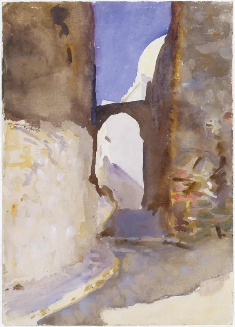 Street, Tangier av John Singer Sargent