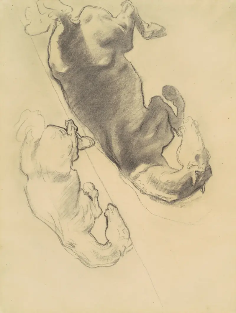 Studies for ‘The Fall of Gog and Magog’ II av John Singer Sargent