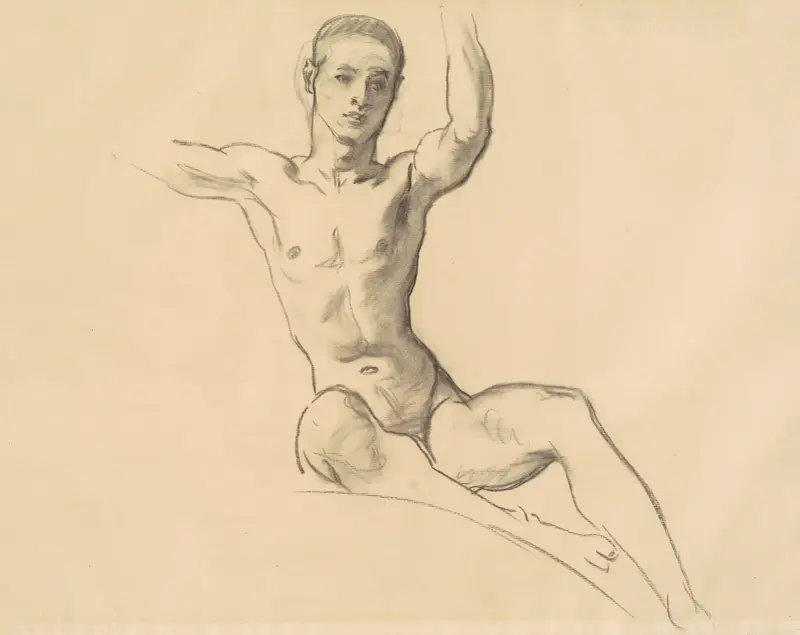 Studie für Figur über ‚Musik‘ II von John Singer Sargent