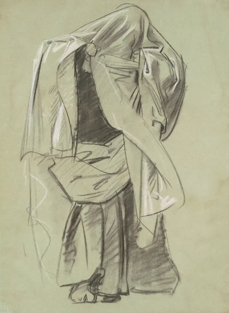 Studie för ”Profetfrisen” av John Singer Sargent