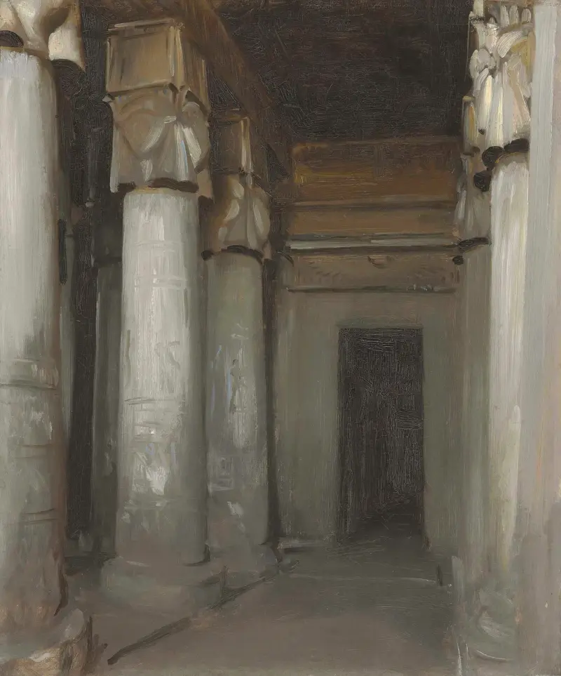 The Temple Of Denderah av John Singer Sargent