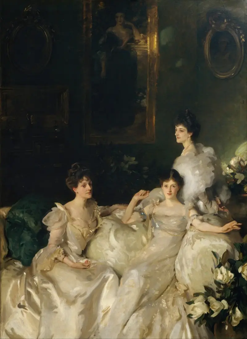 Wyndhamsystrarna: lady Elcho, mrs Adeane och mrs Tennant av John Singer Sargent