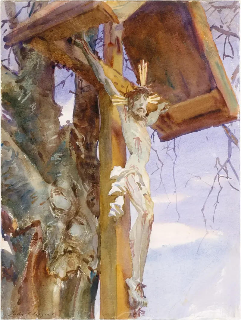 Tiroler Kruzifix von John Singer Sargent