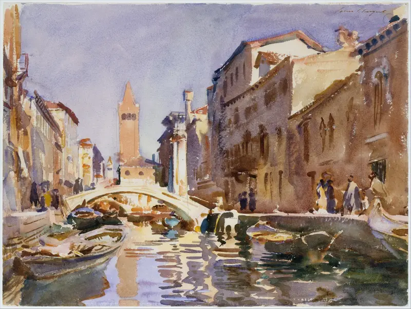 Venetian Canal av John Singer Sargent