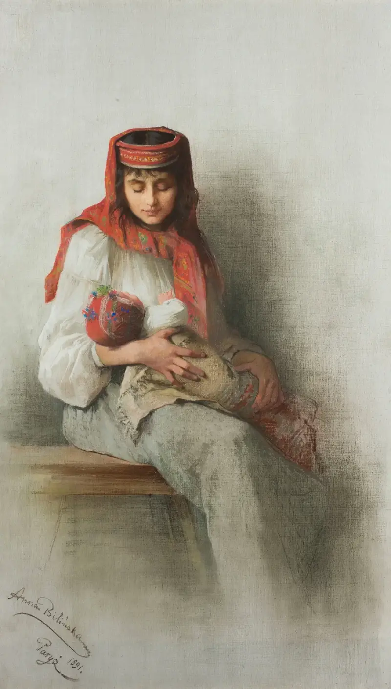 Chłopka z dzieckiem, Anna Bilińska-Bohdanowicz