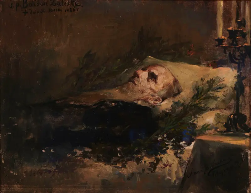 Portret Bohdana Zaleskiego na łożu śmierci, Anna Bilińska-Bohdanowicz