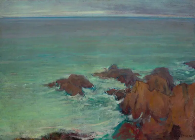 Sea in Brittany av Władysław Ślewiński