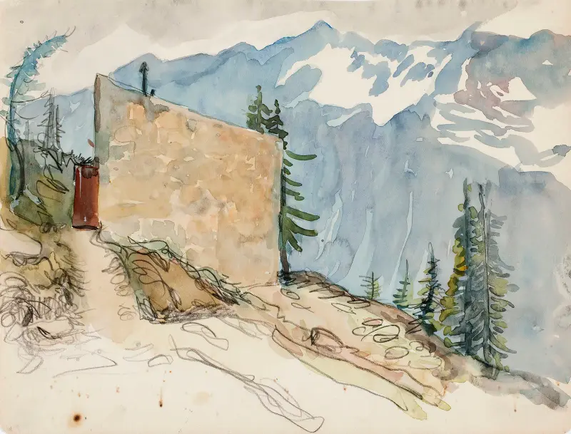 Landscape from Tyrol av Venny Soldan-Brofeldt