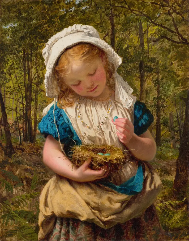 Porträtt av en ung flicka av Sophie Anderson