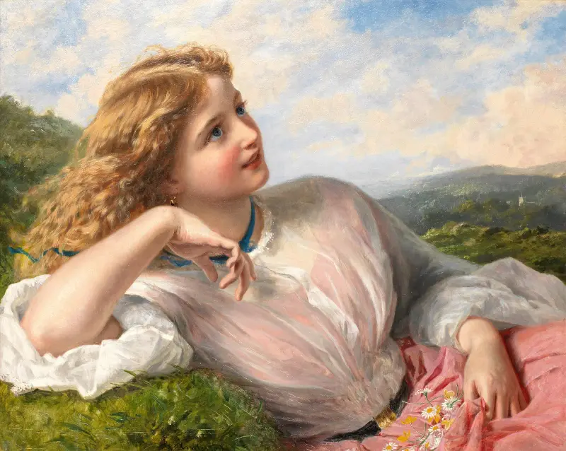 Lärkans sång av Sophie Anderson