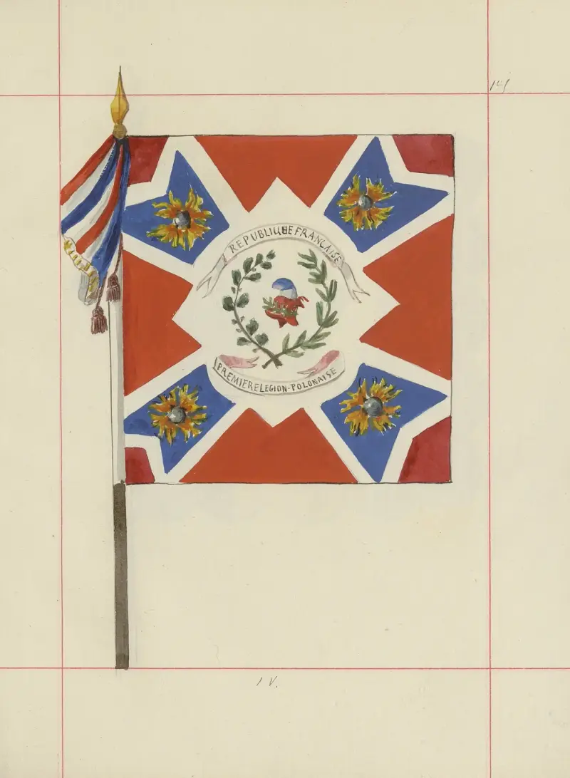 Angriffs- und Verteidigungswaffen in Polen. Bd. 4, Gürtel, Verzierungen, Fahnen und Standarten, Taf. 126 von Boleslaw Starzyński