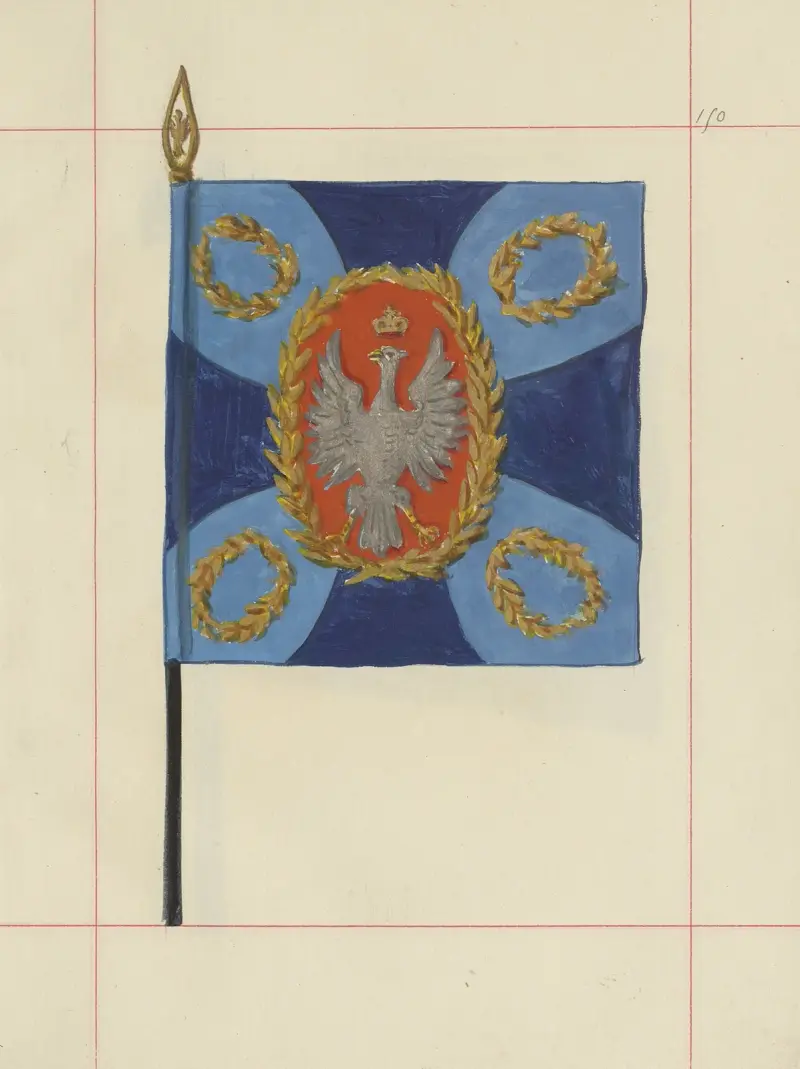 Anfalls- och försvarsvapen i Polen, vol. 4, släta bälten, prydnader, fanor och standar, pl. 130 av Boleslaw Starzyński