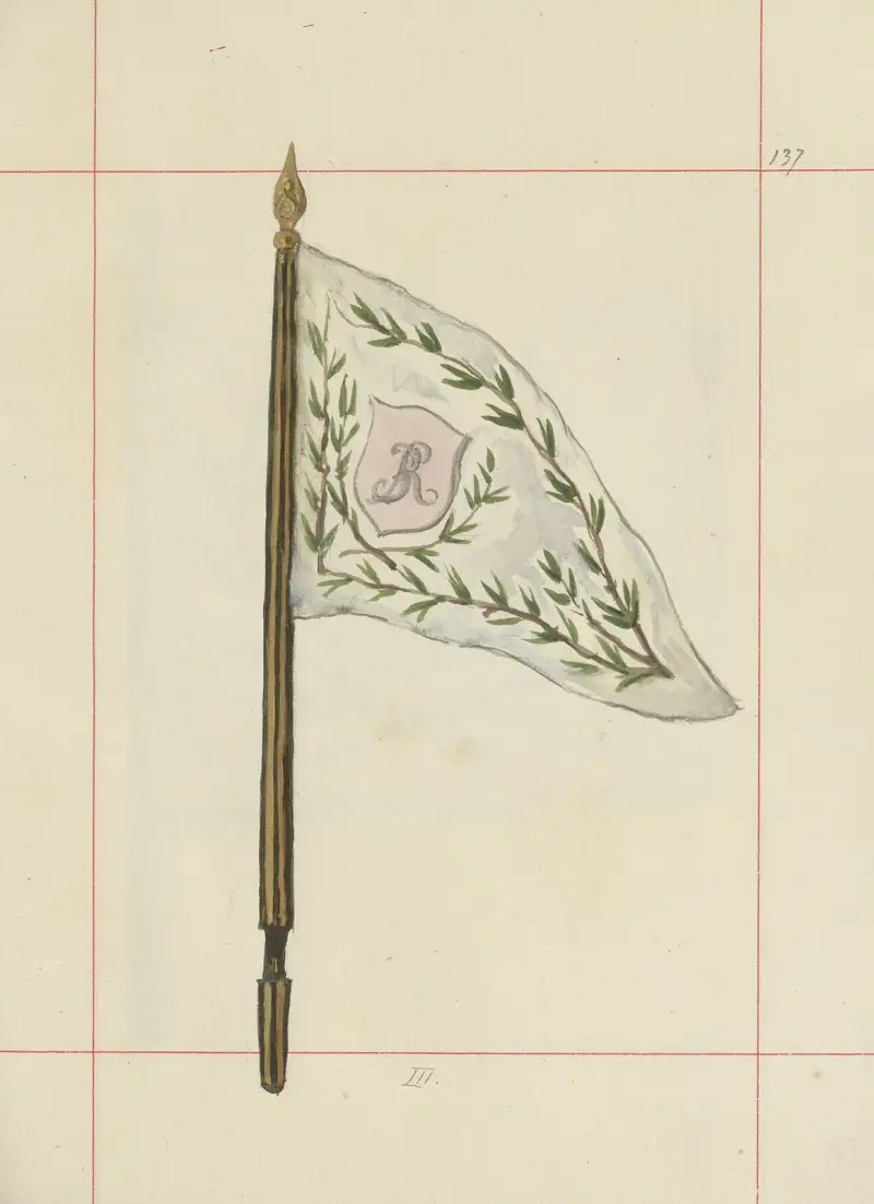 Anfalls- och försvarsvapen i Polen, vol. 4, släta bälten, prydnader, fanor och standar, pl. 118 av Boleslaw Starzyński