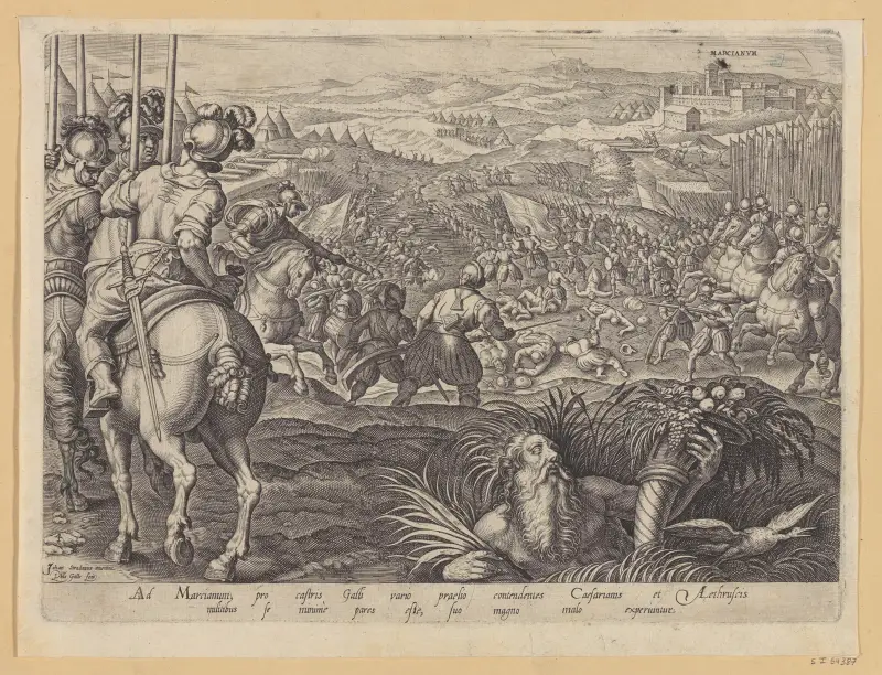 Slaget vid Marciano av Jan van der Straet (Stradanus)