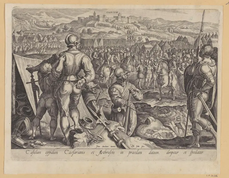 The Capture of Casulum av Jan van der Straet (Stradanus)