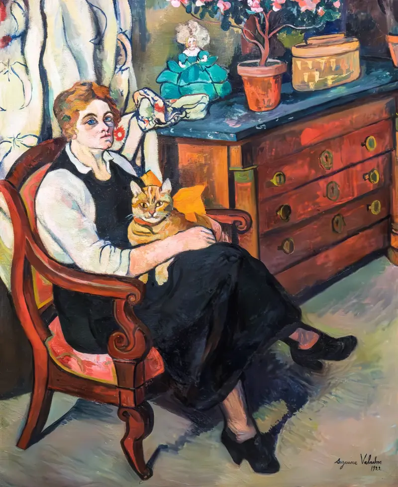 Porträtt av Madame Lily Walton av Suzanne Valadon