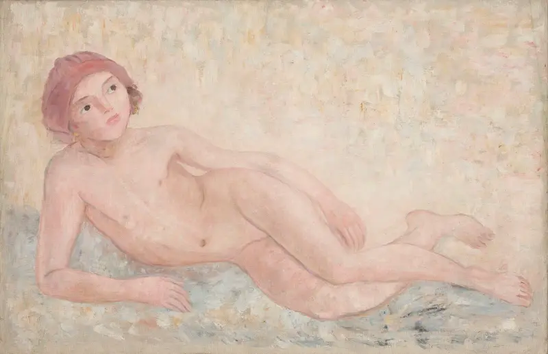 Liggande flicka av Tadeusz Makowski