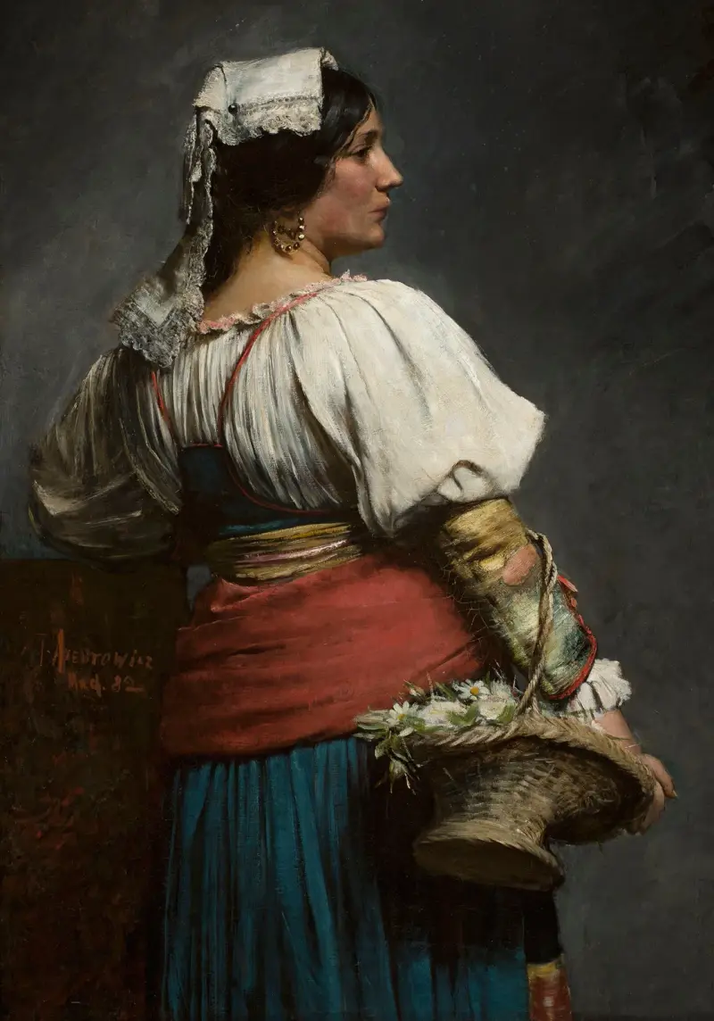 Italian florist av Teodor Axentowicz