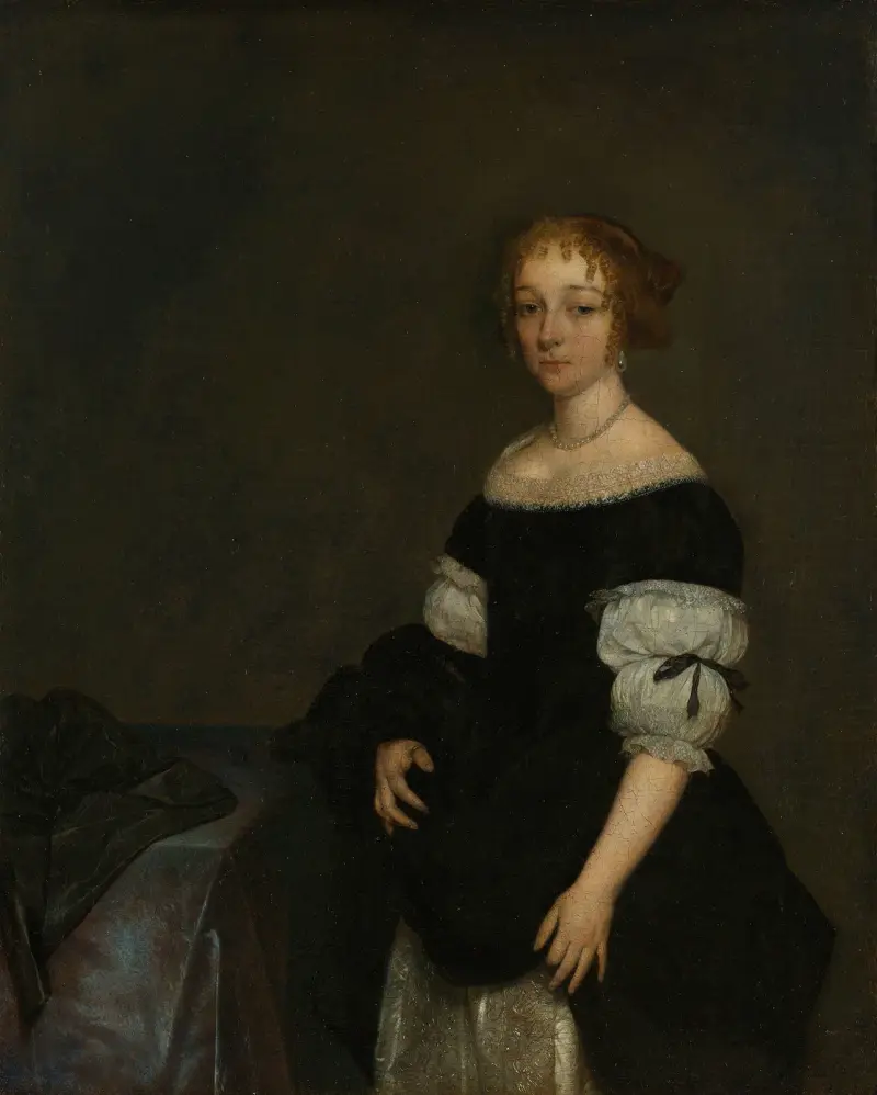 Aletta Pancras (1649-1707) Wife of François de Vicq av Gerard ter Borch