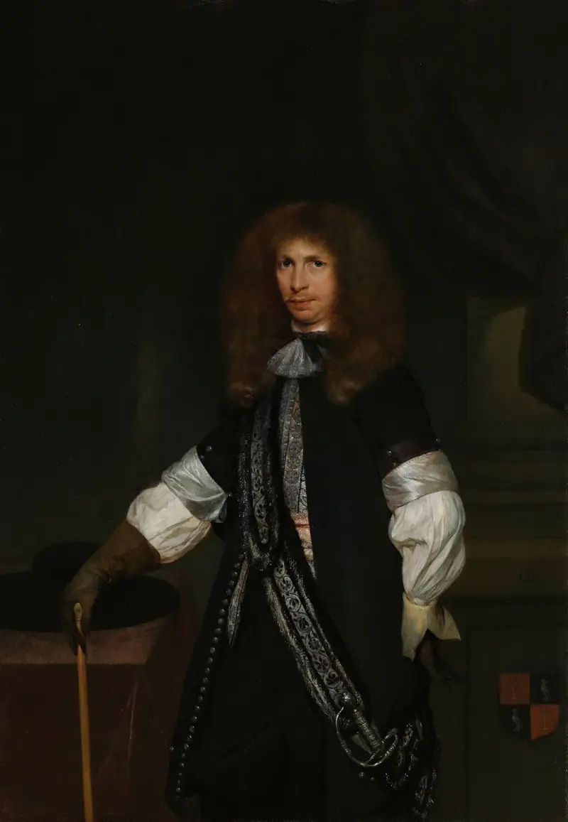 Jacob de Graeff (1642-90). In the Uniform of an Officer av Gerard ter Borch