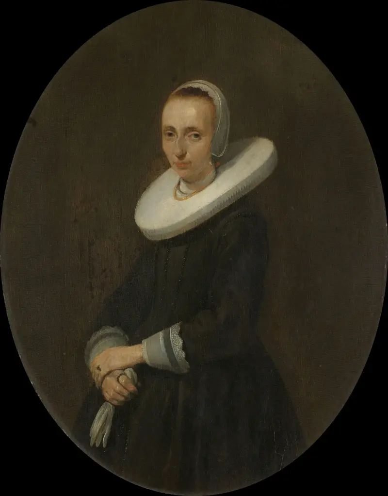 Johanna Bardoel (d. efter 1667). Gerard van der Schalckes hustru av Gerard ter Borch