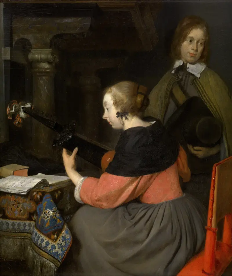Der Lautenspieler von Gerard ter Borch
