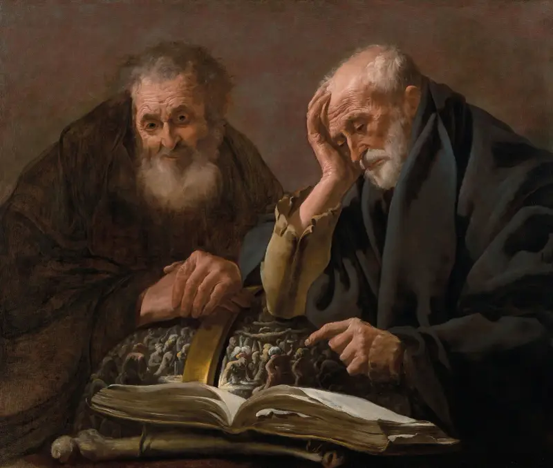 Democritus and Heraclitus av Hendrick Ter Brugghen