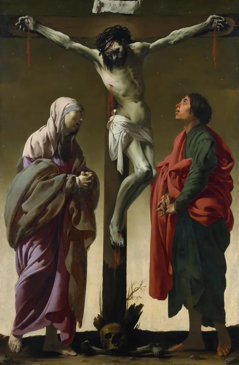 Die Kreuzigung mit der Jungfrau Maria und dem heiligen Johannes von Hendrick Ter Brugghen