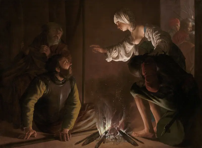 Petrus förnekelse av Hendrick Ter Brugghen